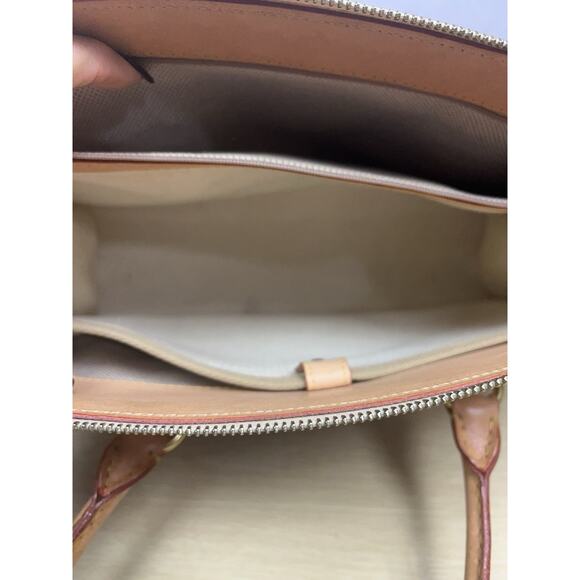 Dooney & Bourke Wayfarer Pink Tan Canvas Monogram Crossbody Bag Satchel - Picture 8 of 16
